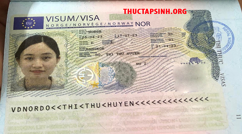 Visa LĐTV NaUy-ĐỖ THỊ THU HUYỀN