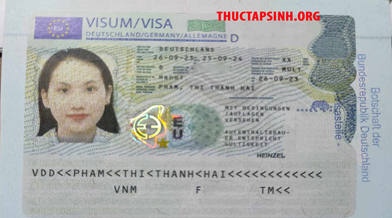 Visa Thực Tập Sinh Đức-PHẠM THỊ THANH HẢI