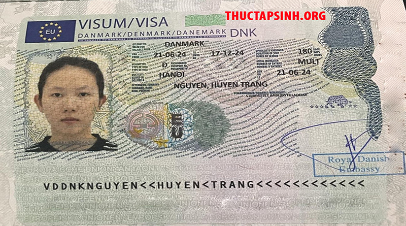 Visa TTS Đan Mạch-NGUYỄN HUYỀN TRANG