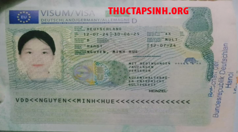 Visa thực tập sinh Đức-NGUYỄN MINH HUỆ