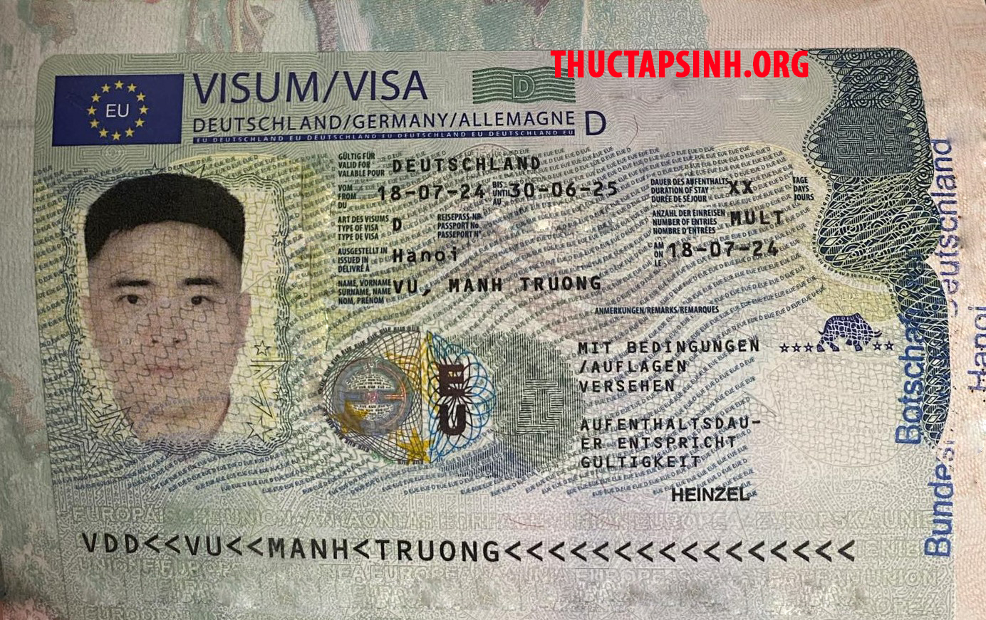 Visa thực tập sinh Đức-VŨ MẠNH TRƯỜNG