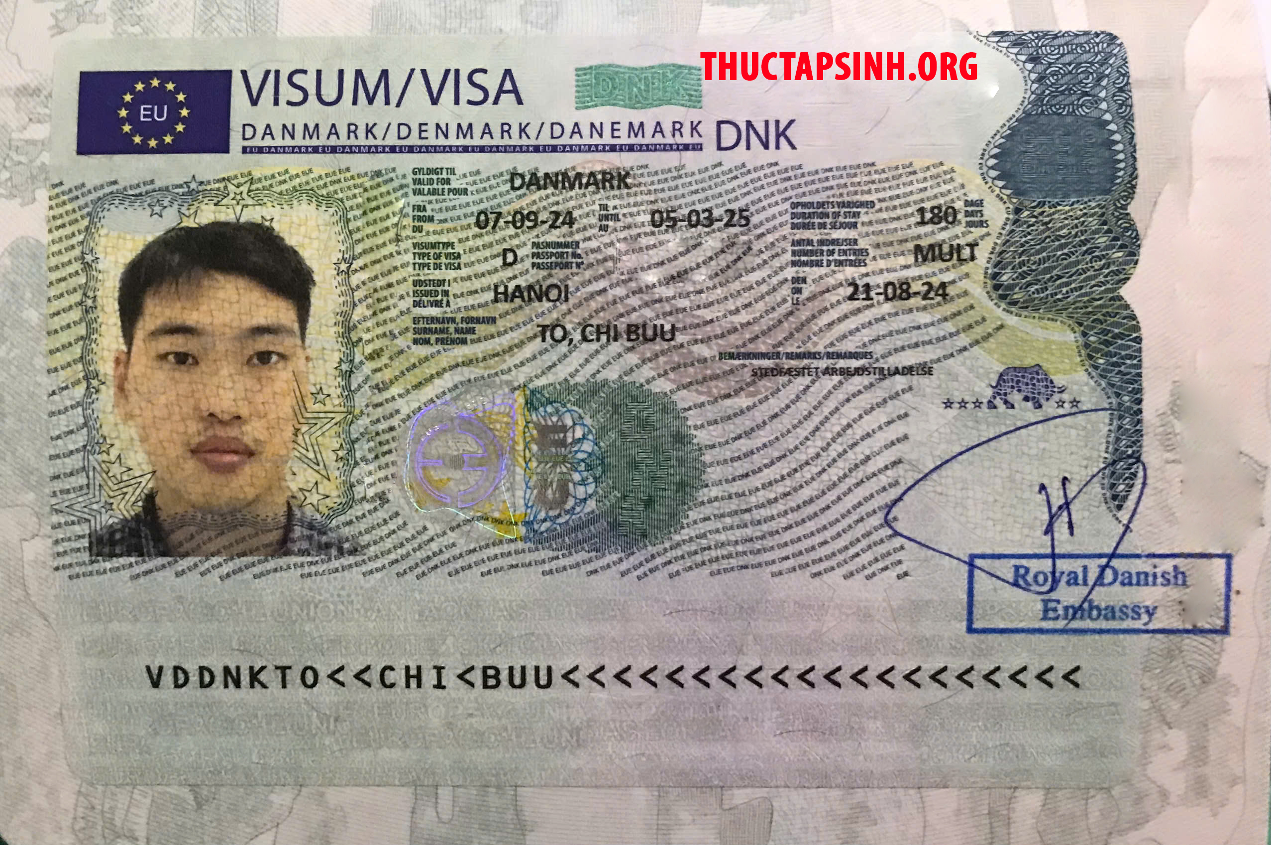 Visa Thực Tập Sinh Đan Mạch-TÔ CHÍ BỬU